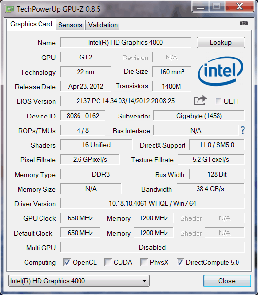 Intel uhd graphics сколько видеопамяти. Intel Graphics 4000 видеокарта. Intel HD 4000 GPU Z. Видеокарта (GPU): Intel HD Graphics 4000. Intel Graphics 4000 характеристики.