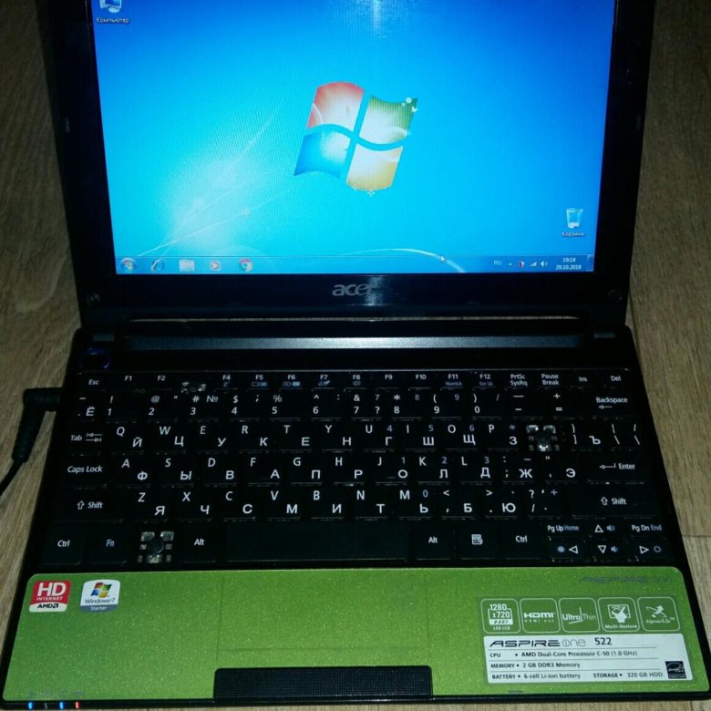 Acer aspire one 522 обзор