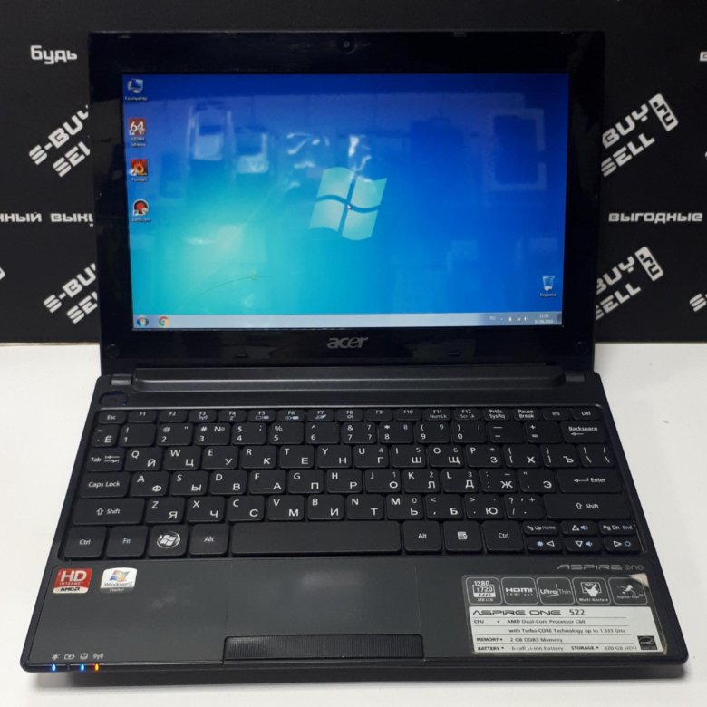 Как разобрать нетбук acer aspire one 522