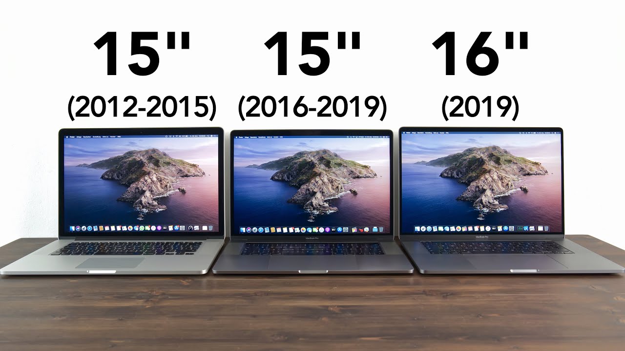 Сравнение 15 и 15 про. MACBOOK Pro 16 vs 15. MACBOOK 15 Pro vs 16 Pro. MACBOOK Pro 16 2019 vs 13 2015. Экран 15.6 vs 16.1 дюймов.