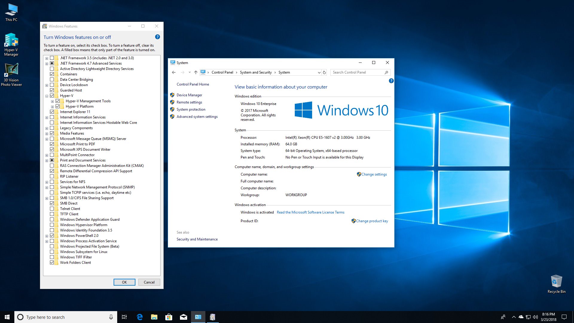 Windows 10 процессор. Windows features 10. Windows 10 Workstation. NFS клиент Windows 10. Виндовс 4 5.